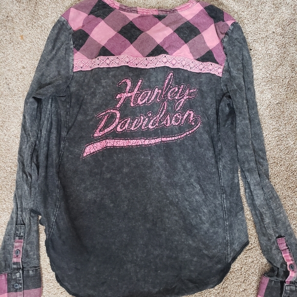 Breast Cancer Harley shirt - Picture 2 of 2